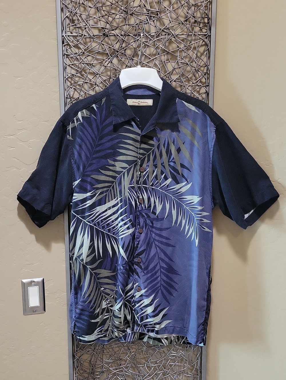 Tommy Bahama Silk Palm-Print Short-Sleeve Shirt